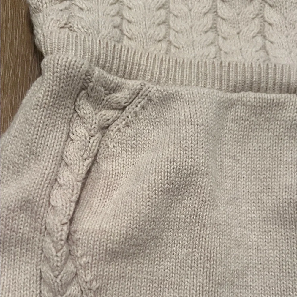Green Ribbed Onesie little one shop and Cream Knit Romper cat & jack 12 month